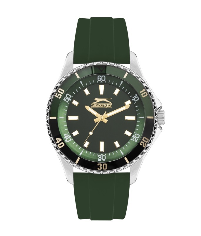 SLAZENGER Gents Green Silicone Strap SL.09.2314.1.02